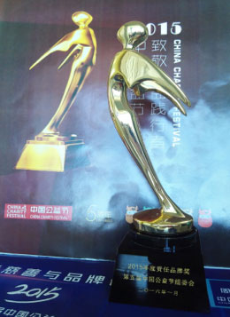 2015中国公益节“年度责任品牌奖” 